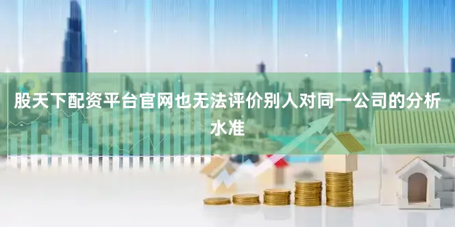 股天下配资平台官网也无法评价别人对同一公司的分析水准