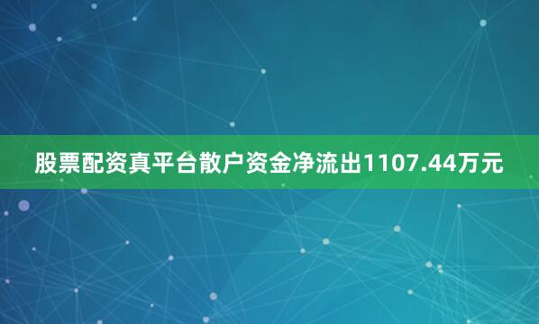 股票配资真平台散户资金净流出1107.44万元