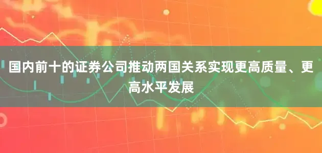国内前十的证券公司推动两国关系实现更高质量、更高水平发展